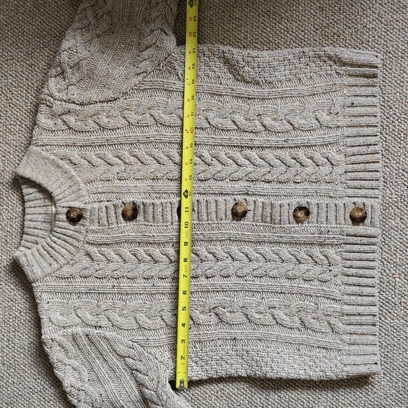 Sezane Andina Cardigan In Oatmeal Beige, Medium - Picture 10 of 13